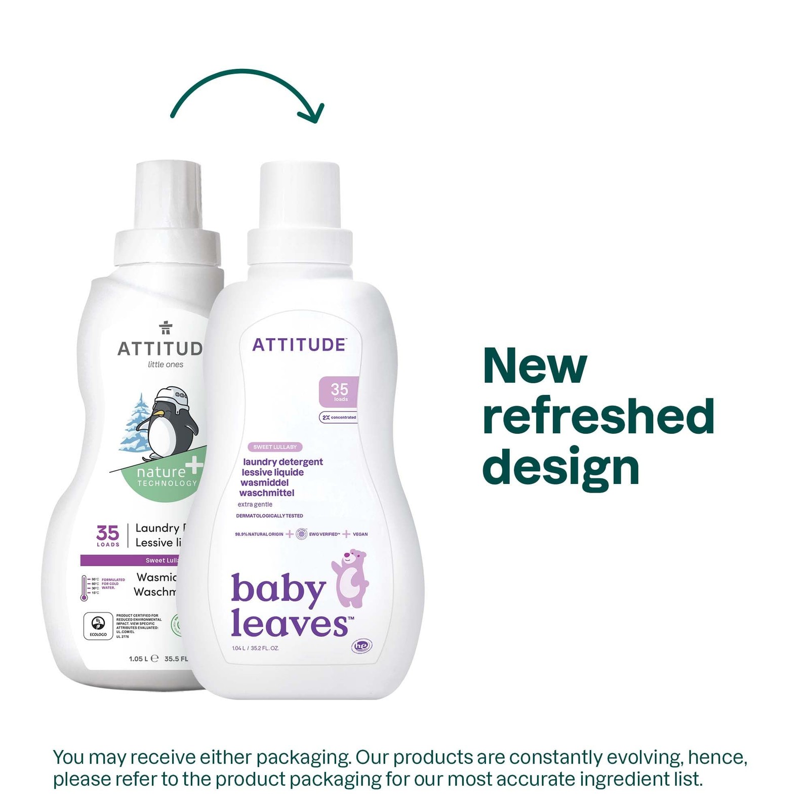 ATTITUDE Baby Laundry Detergent, EWG Verified, Plant and Mineral-Based Formul…