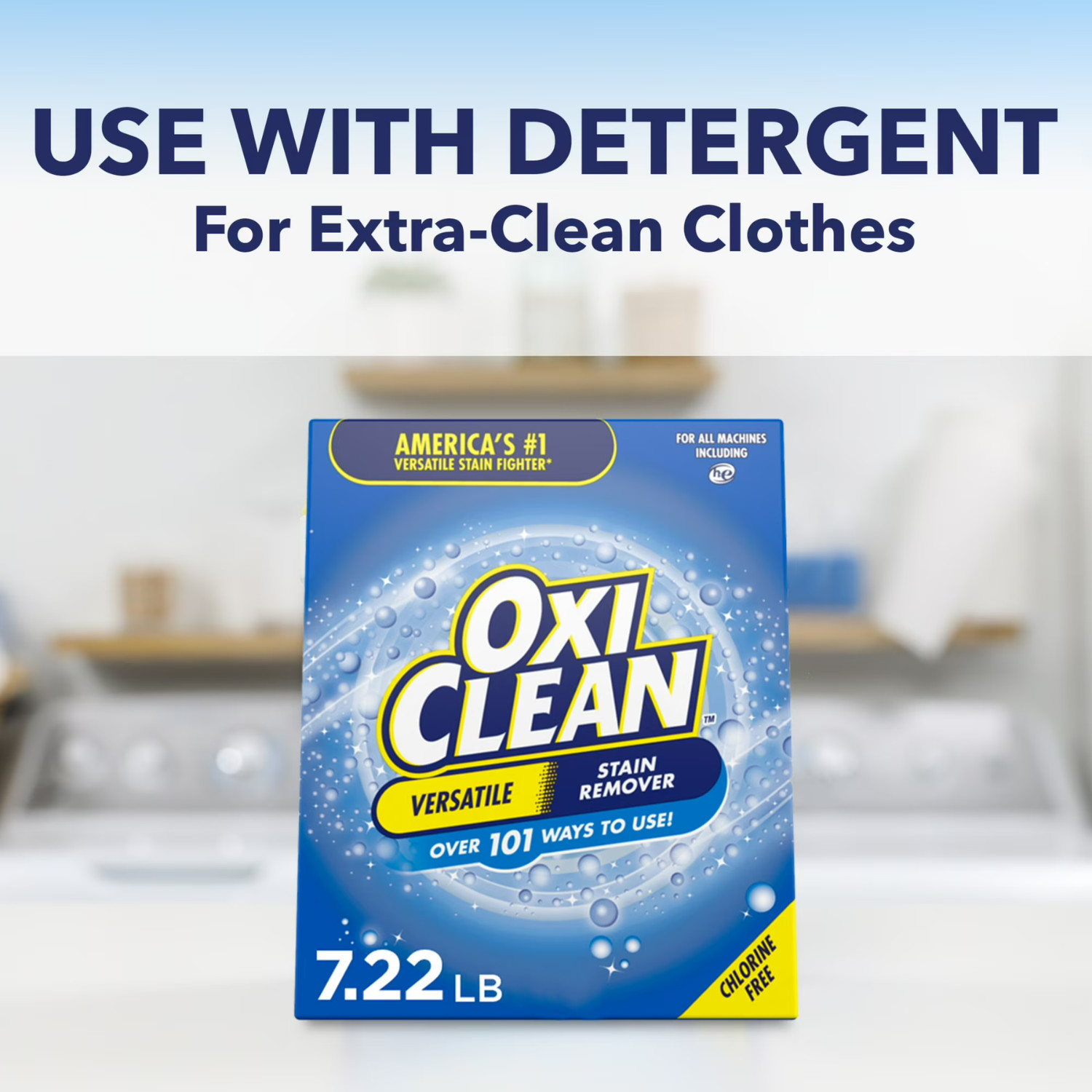 2 Pack OxiClean Versatile Stain Remover Powder 7.22 lb Laundry Cleaner