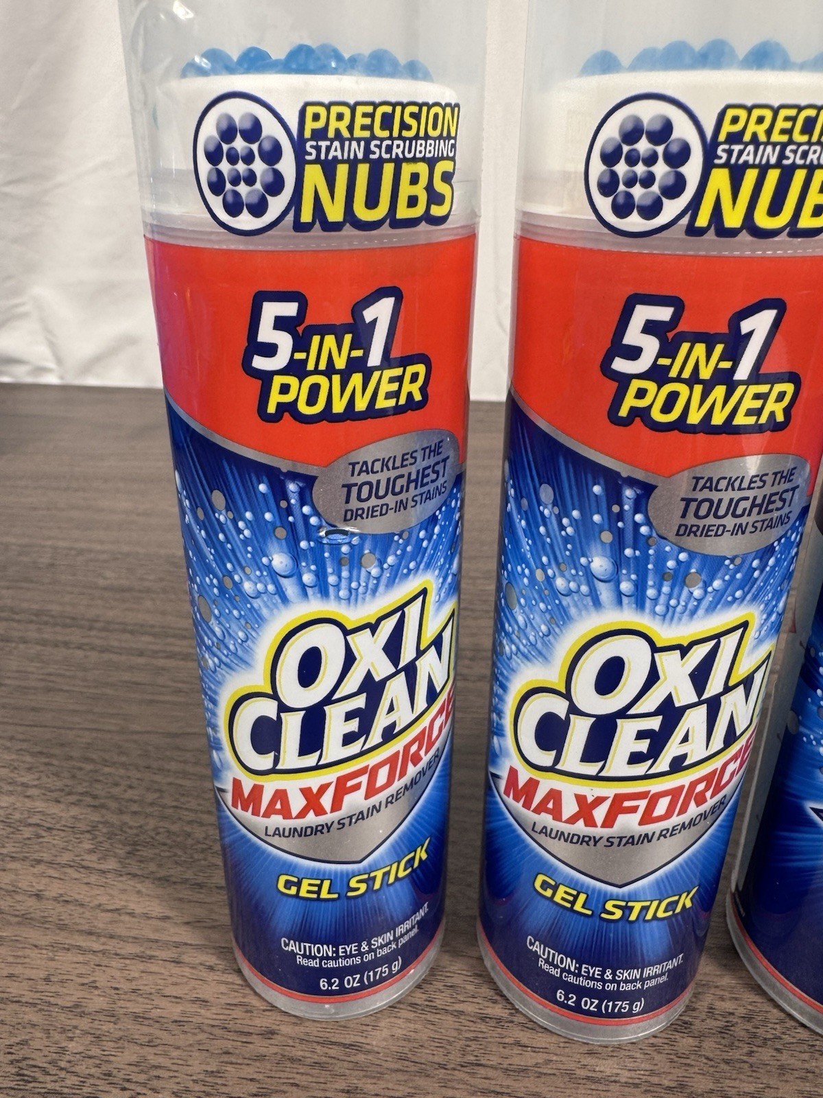 4 OXI CLEAN 6.2 Oz MaxForce 5 In 1 Power Laundry Stain Remover GEL STICK NEW