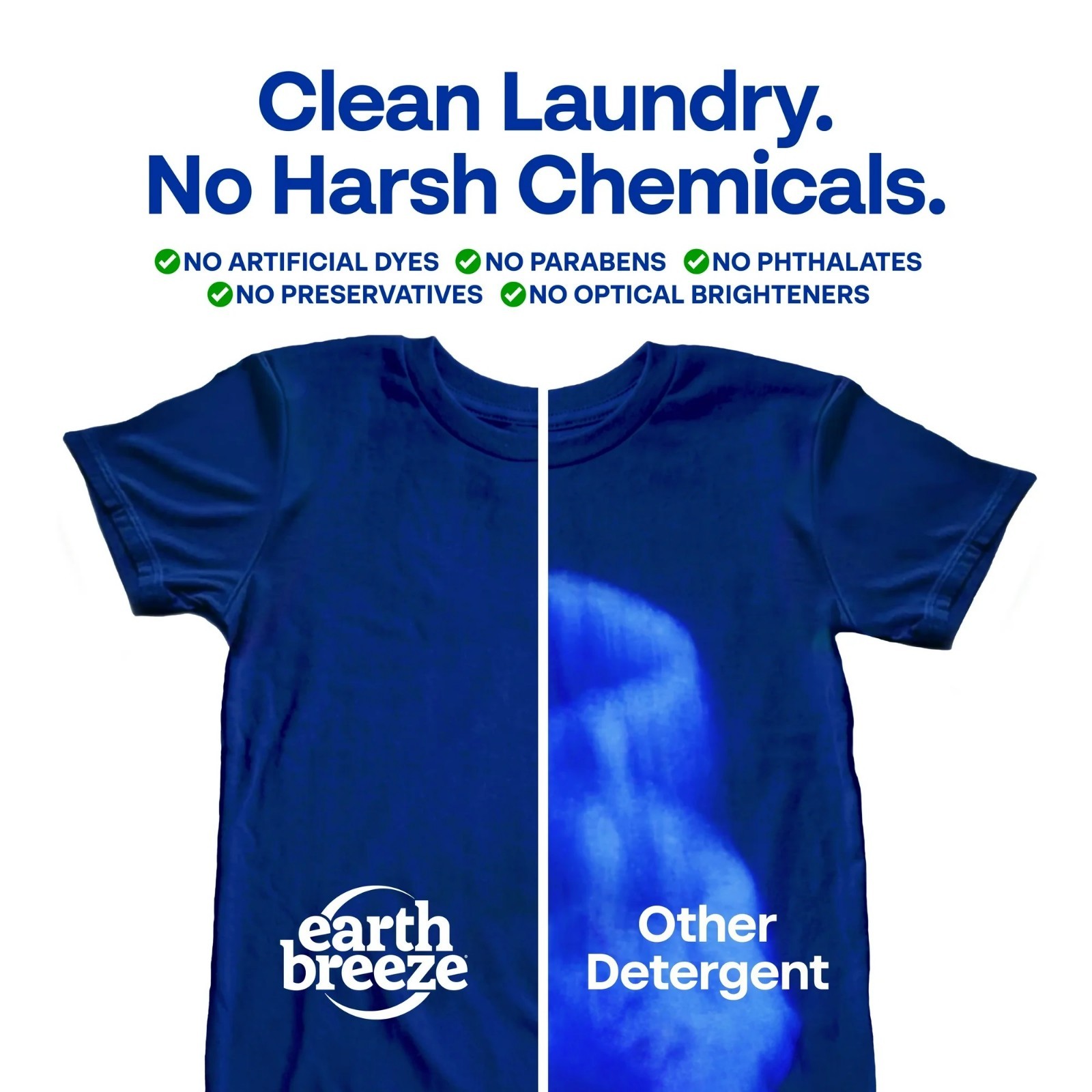 Earth Breeze Laundry Detergent Sheets, Fresh Scent, 32 Sheets, 64 Loads