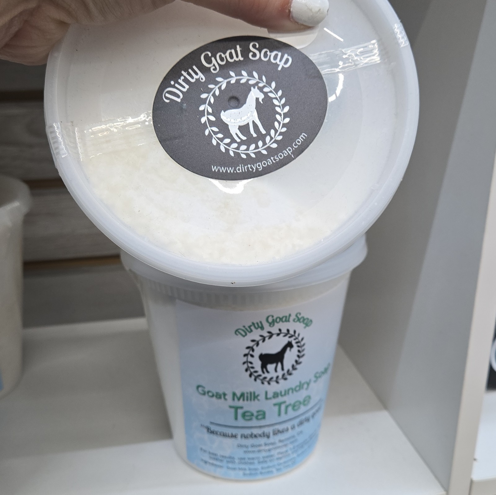 Dirty Goat Soap Goat Milk Laundry Detergent Powder Tea Tree 1 Gal Eco
