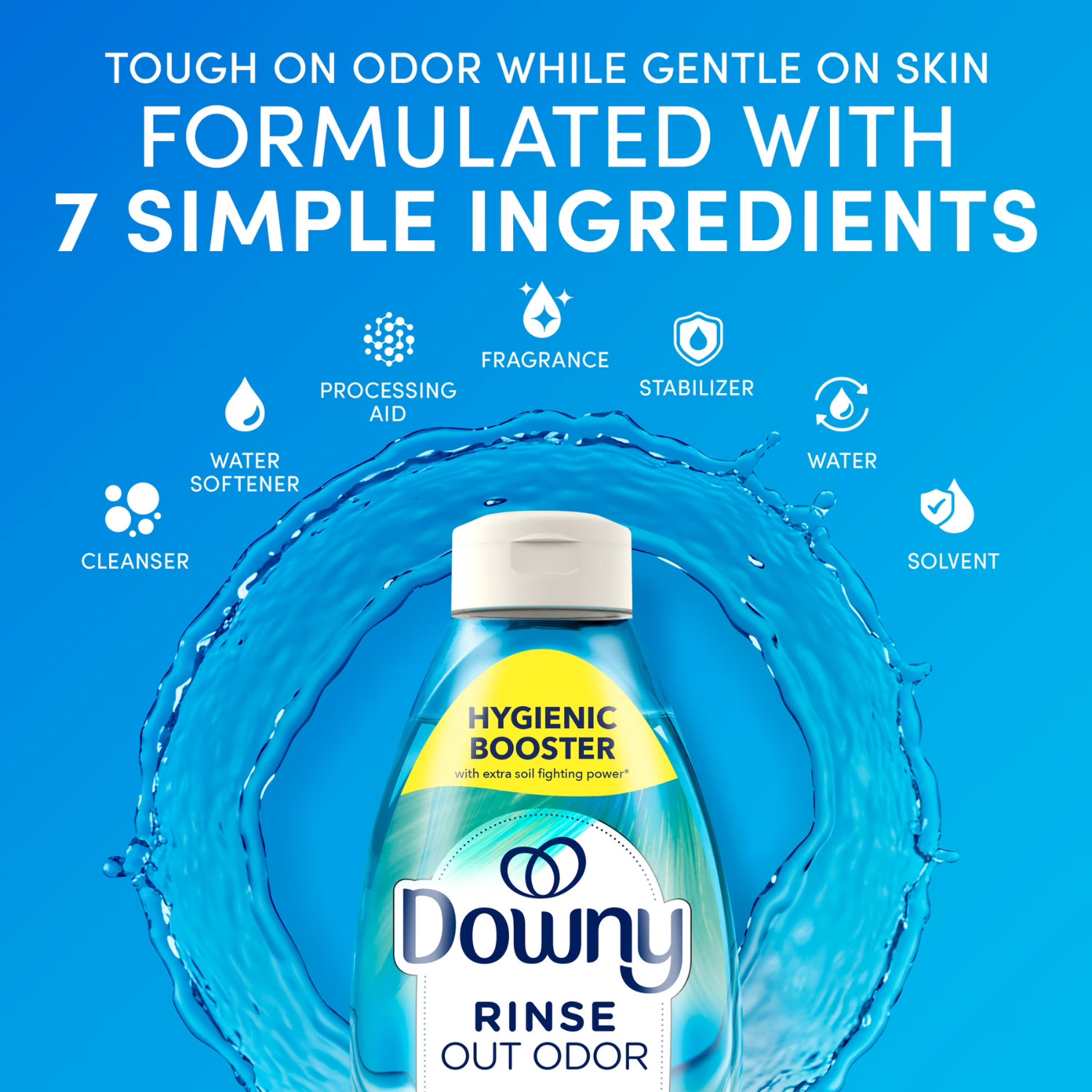 (2 Pack) Downy Rinse Out Odor Laundry Rinse Cool Cotton Scent 62oz Fresh Fabric