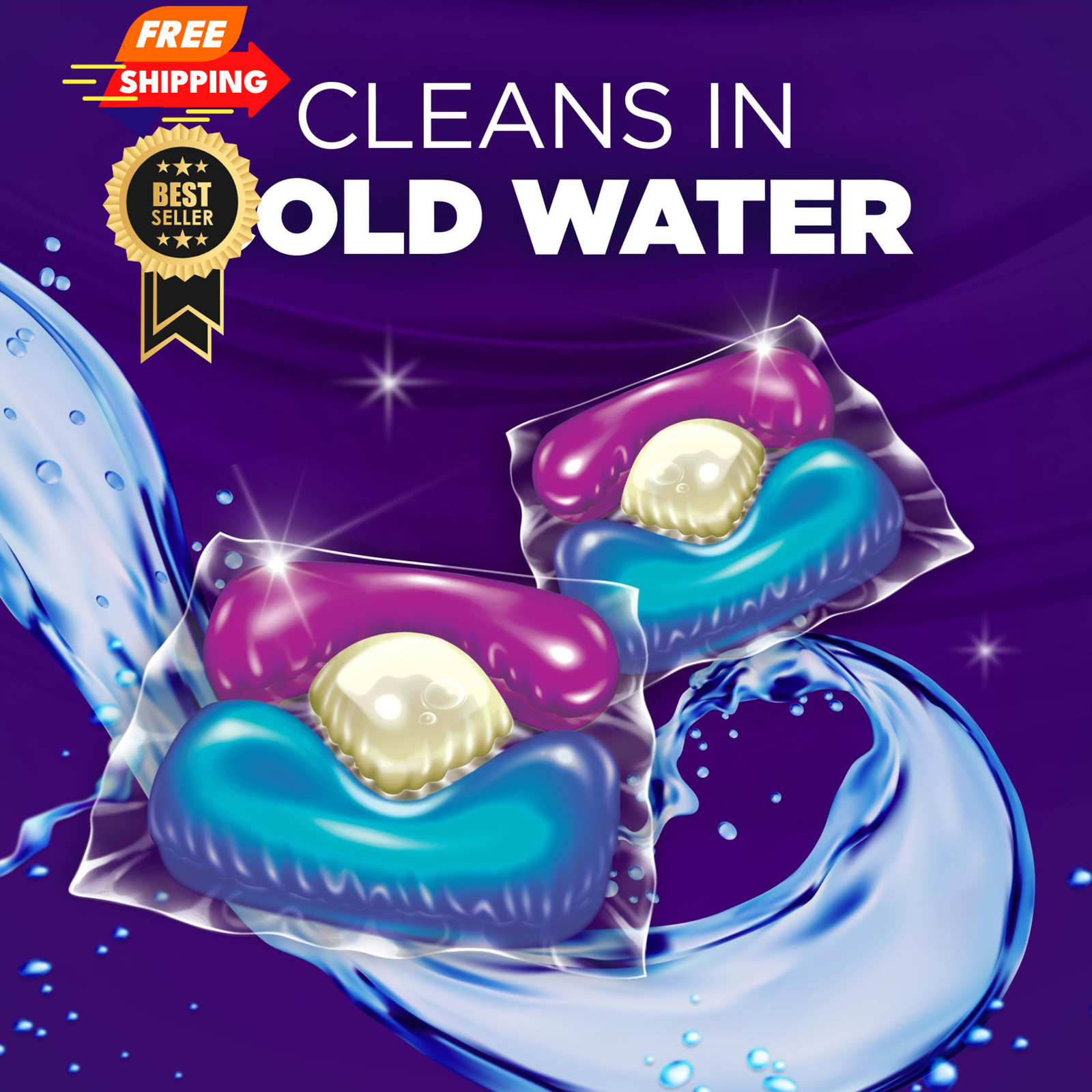 ARM & HAMMER Plus OxiClean With Odor Blasters Laundry 72 Count (Pack of 1)