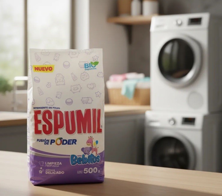 5 Pck Detergente En Polvo Espumil Bebitos De 500g C/U laundry Detergen