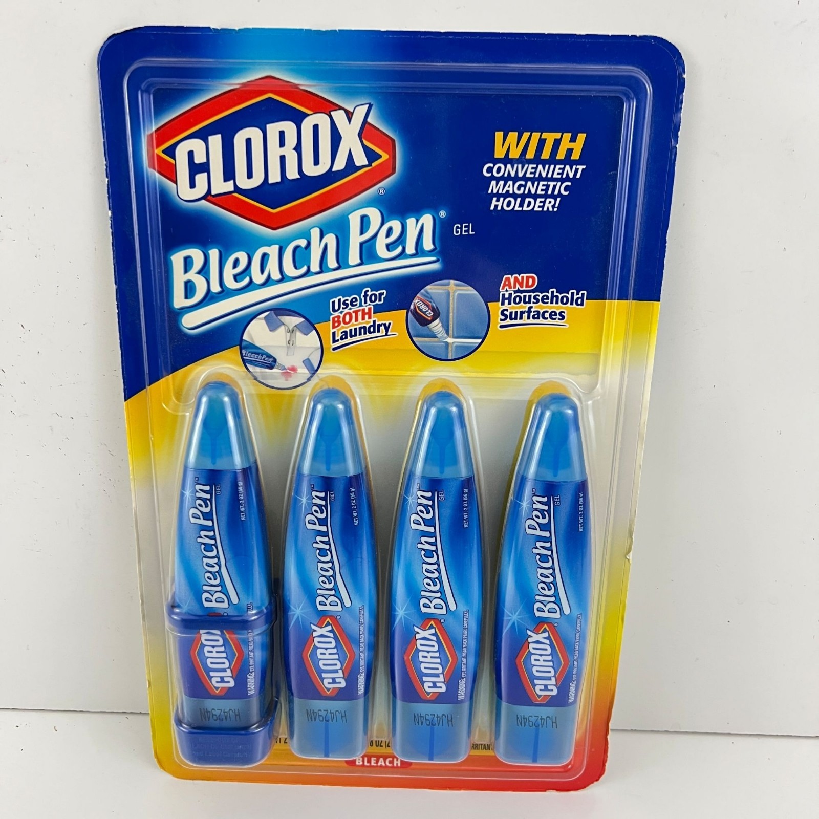 Clorox Laundry Bleach Pen 4 Pack (2 oz each) 2004 NOS Sealed Household Cleaner