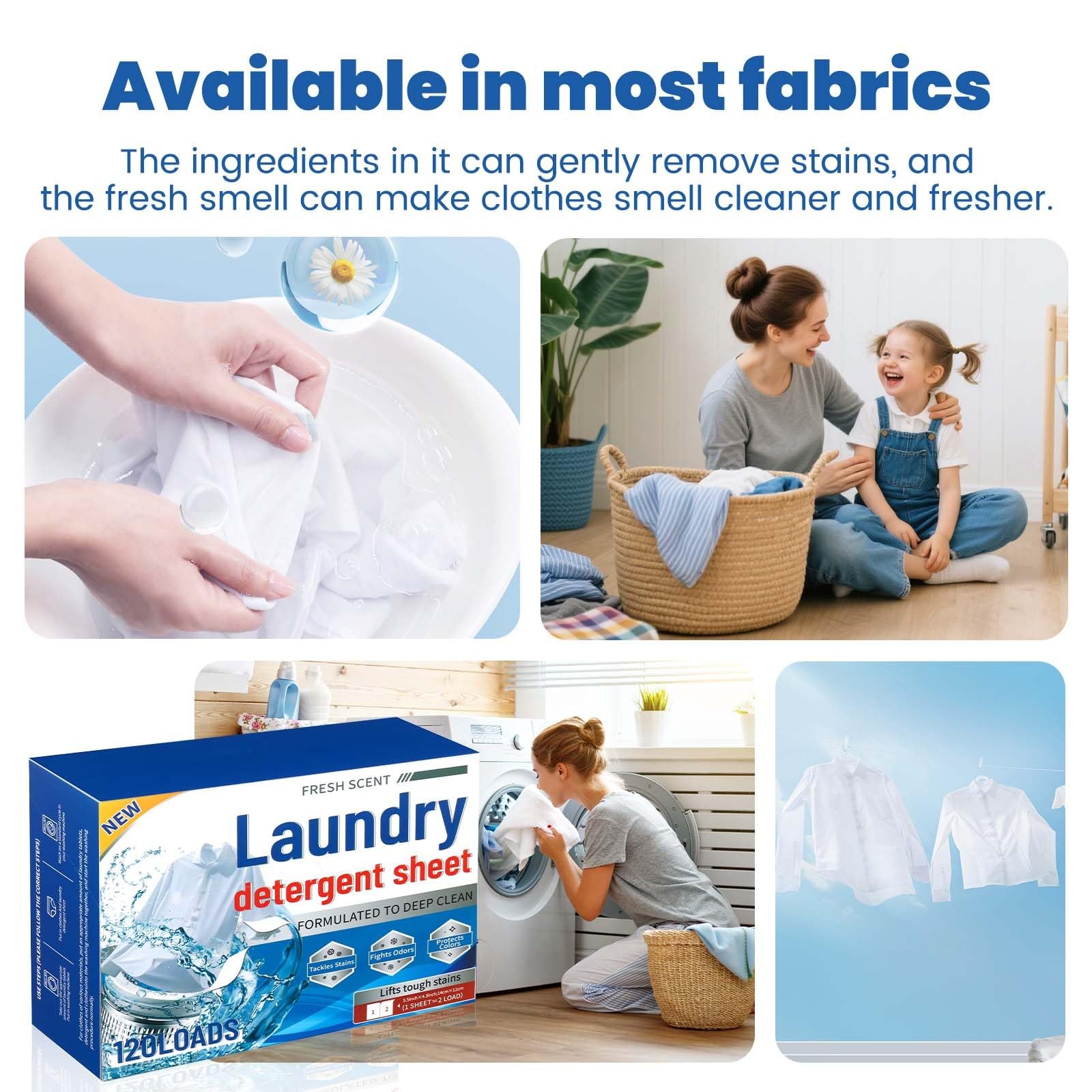 Laundry Detergent Sheets, 60 Count | 120 Loads for Travel & Home |…