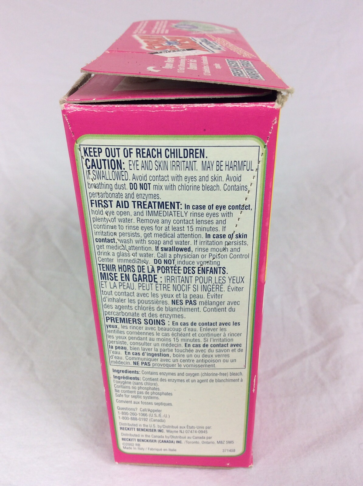 Vtg. 2002 Spray’n Wash Action Ball Tabs 9oz Discontinued Laundry 13ct. Open Box