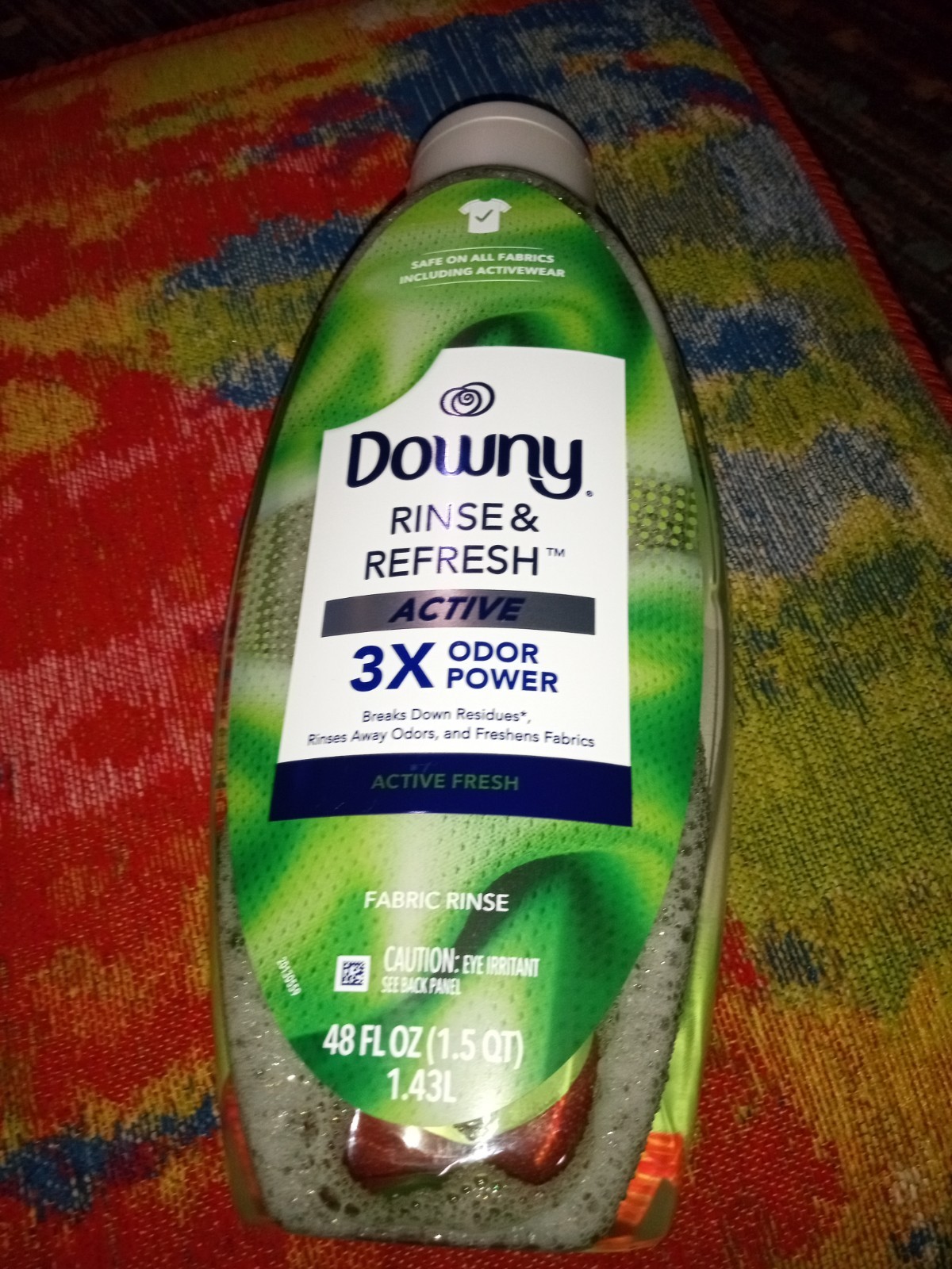Downy Rinse and Refresh Active Fresh Scent 3 X Odor Power Size 48 oz Sealed