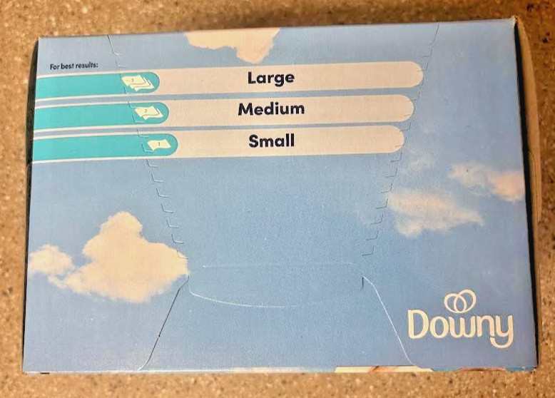 Downy Dryer Sheets Laundry Fabric Softener Cool Cotton 240 Count