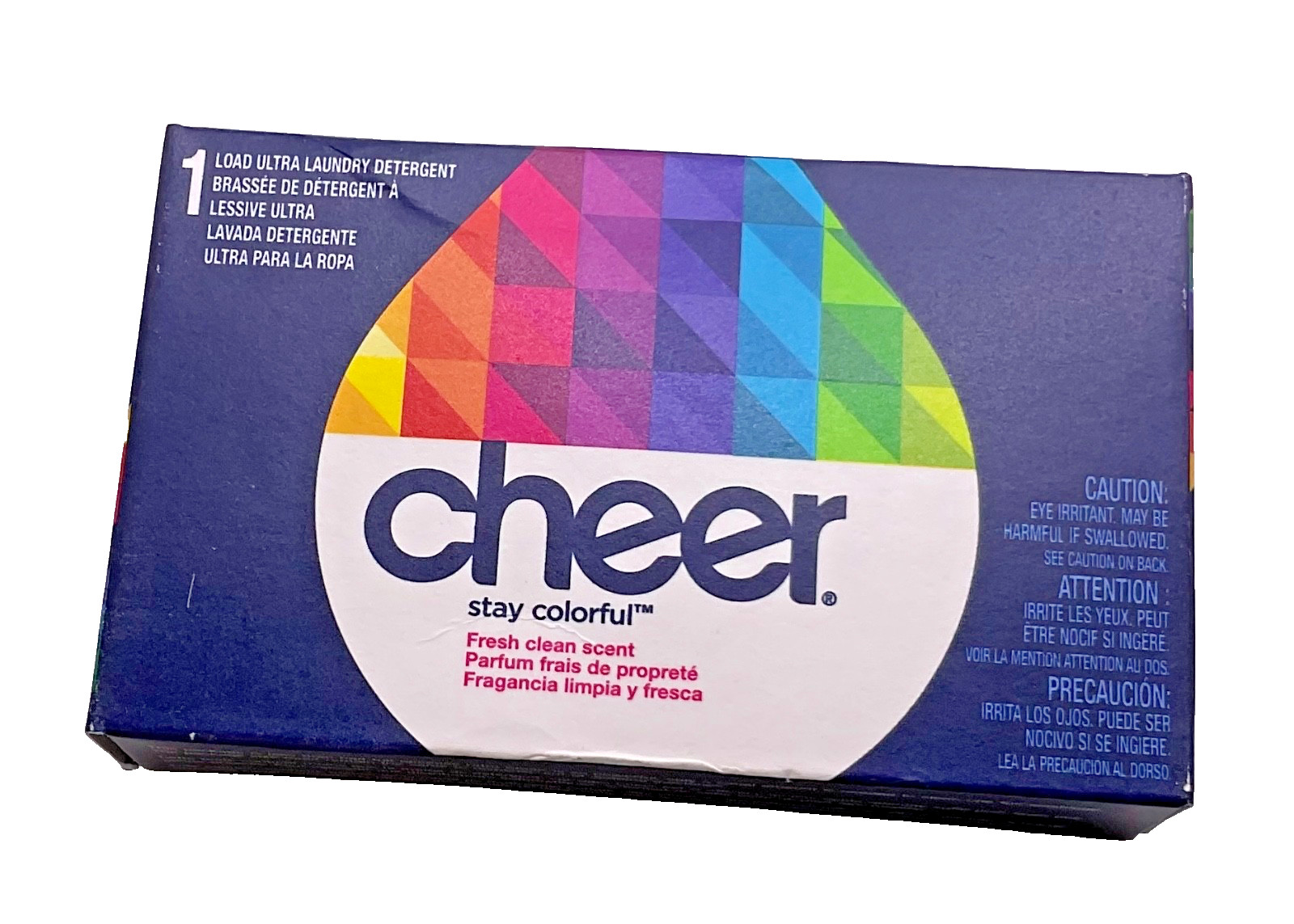 (2 pack) Cheer Stay Colorful Fresh Clean Scent Ultra Laundry Detergent, 1 Load