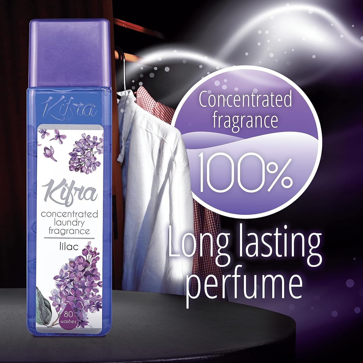 Long Lasting Lilac Laundry Perfume 6.76 Fl Oz for Fresh Smelling Clothes