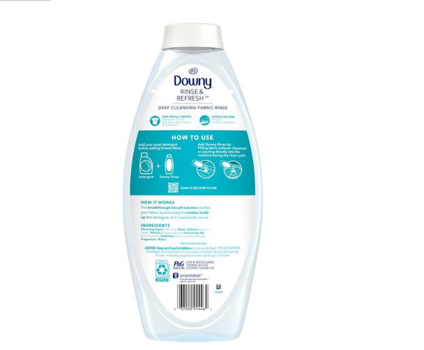 Rinse and Refresh Odor Remover Cool Cotton Scent Liquid Fabric Softener, 70-Load