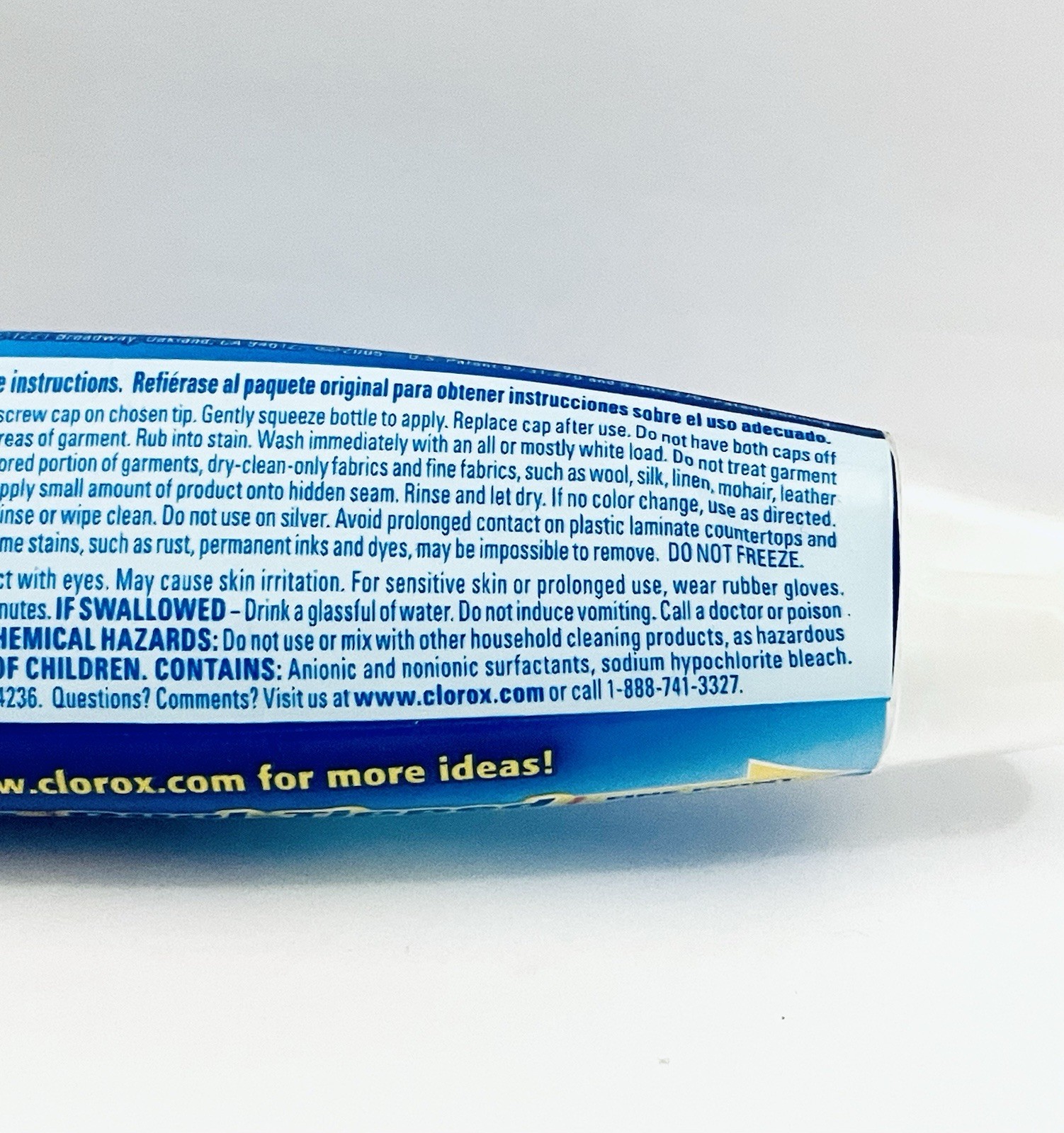 CLOROX BLEACH PEN GEL DUAL-TIPPED BROAD SCRUBBER FINE POINT 2 OZ DISCONTINUED