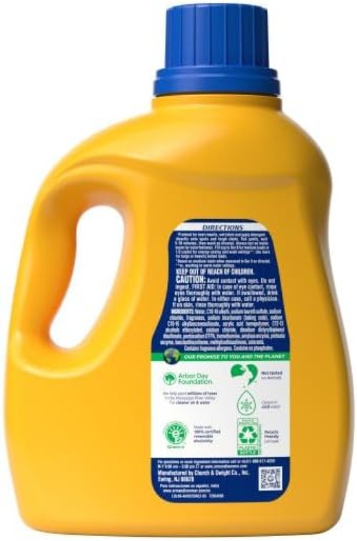 Concentrated Plus OxiClean Liquid Detergent – 74 Loads, 96.2 Fl Oz, Fresh Scent