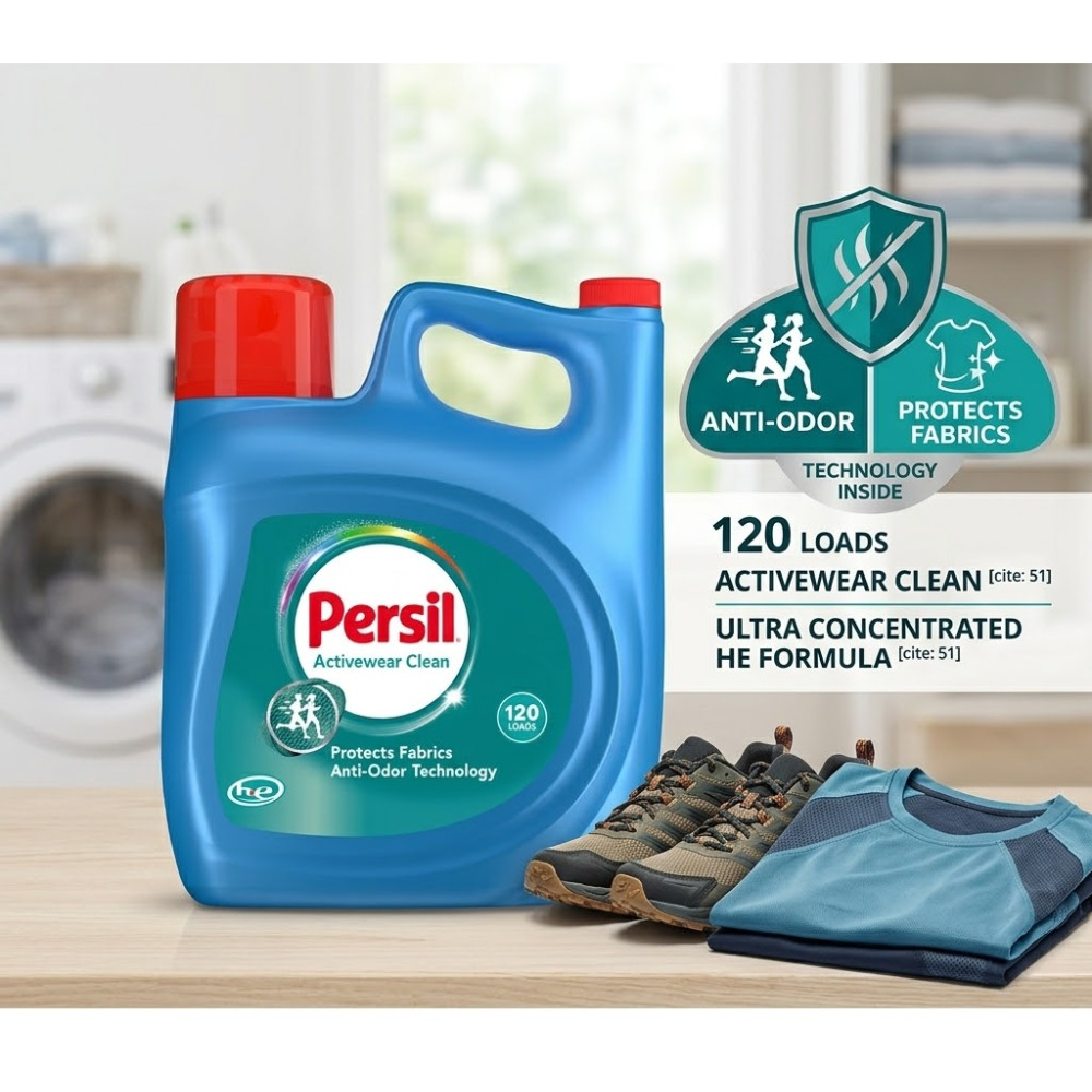 Persil Activewear Liquid Laundry Detergent 120 Loads 202 fl oz