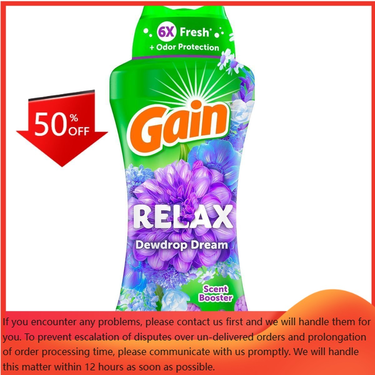 Gain Dewdrop Dream Beads Scent Boosters – 24.0oz: Odor Control, Bleach-Free