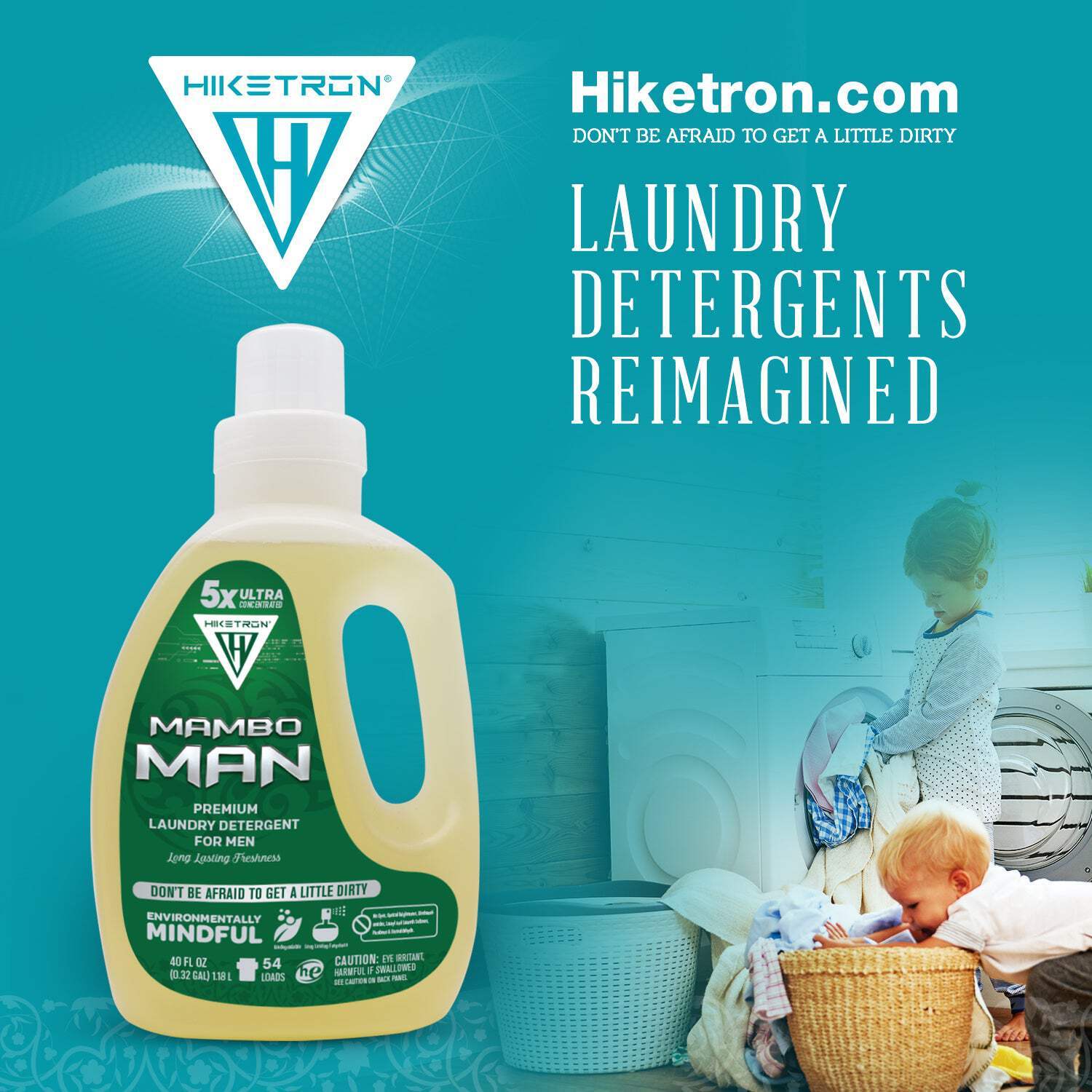 Hiketron Mambo Man Masculine Scented Long Lasting Liquid Laundry Detergent