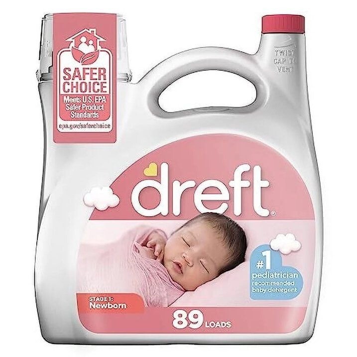Dreft Stage1Newborn Baby Liquid Laundry Detergent 89 loads 128 fl oz