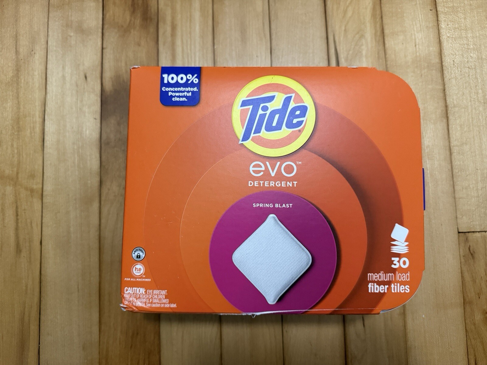 Tide Evo Fiber Tiles Detergent Spring Blast 💥 30 Ct (2025) New In Box Sold Out