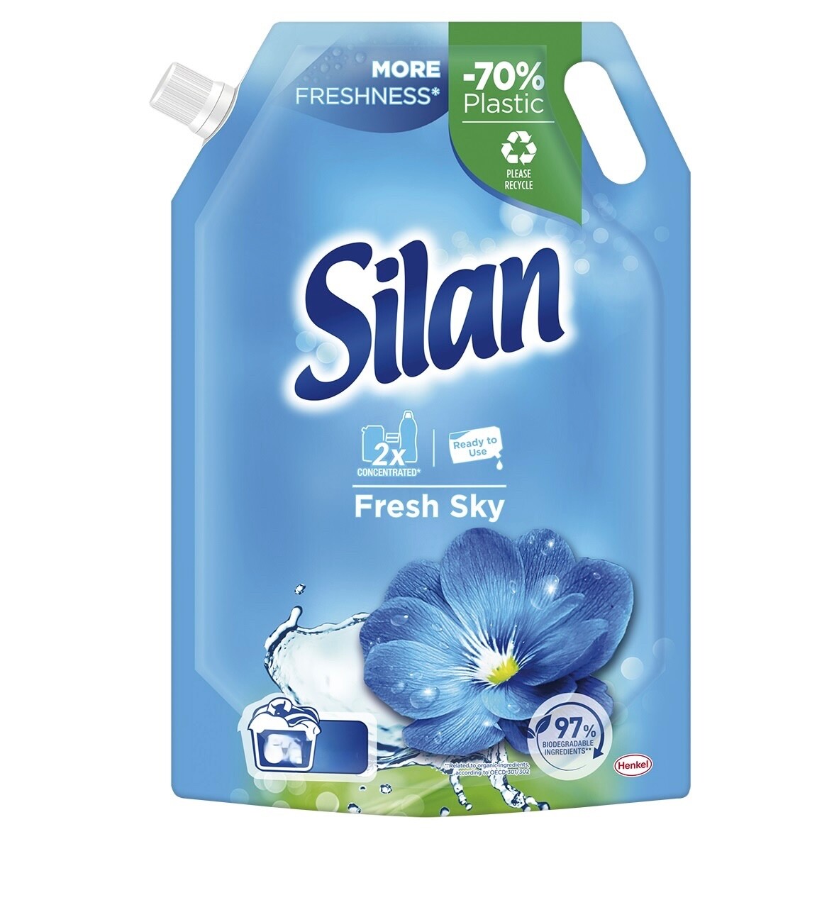SILAN fabric softener FRESH SKY Refill bag 594ml/50 loads– FREE SHIPPING