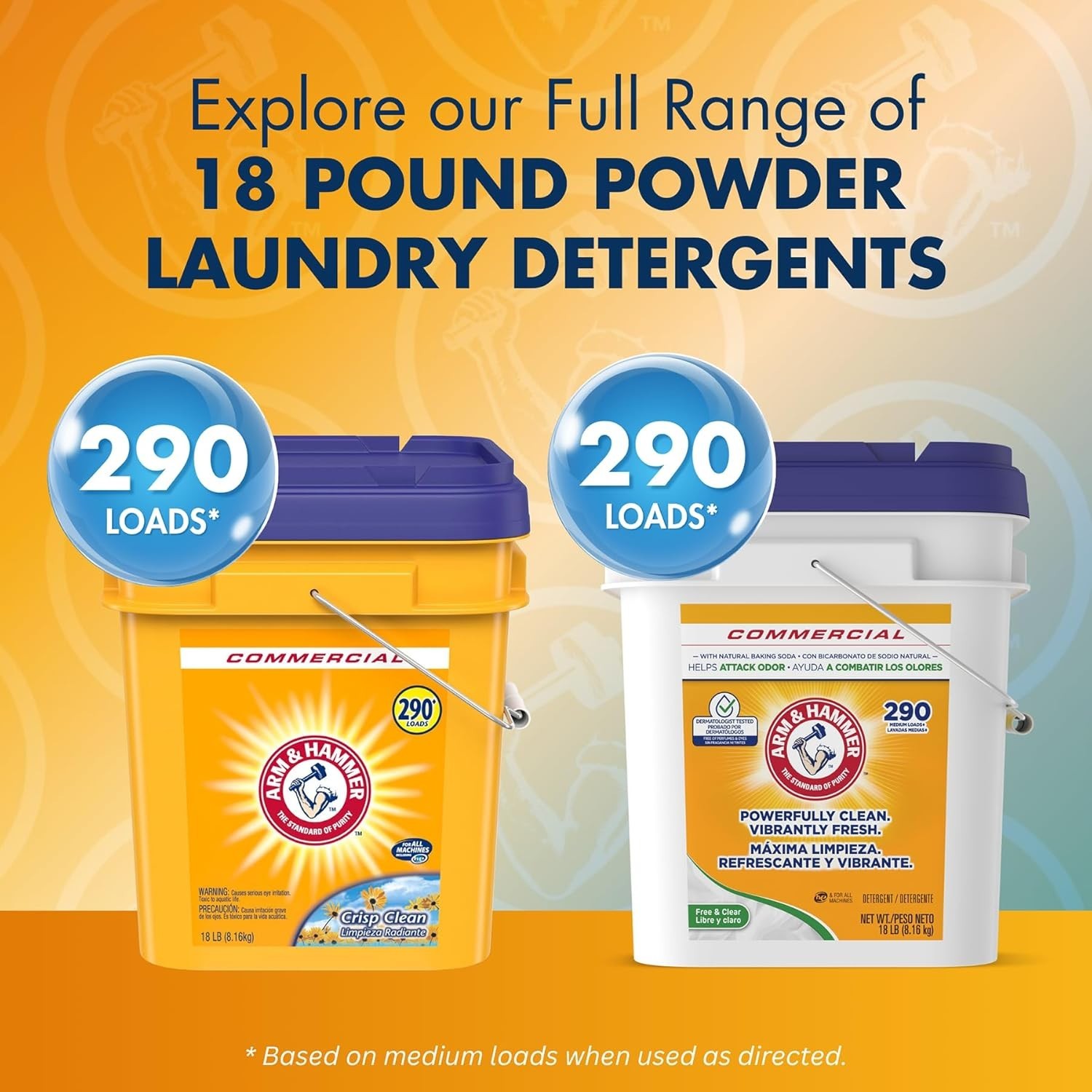 Deep-Cleaning Powder Laundry Detergent in Crisp Clean 18 lb Pail – Eco-Friendly
