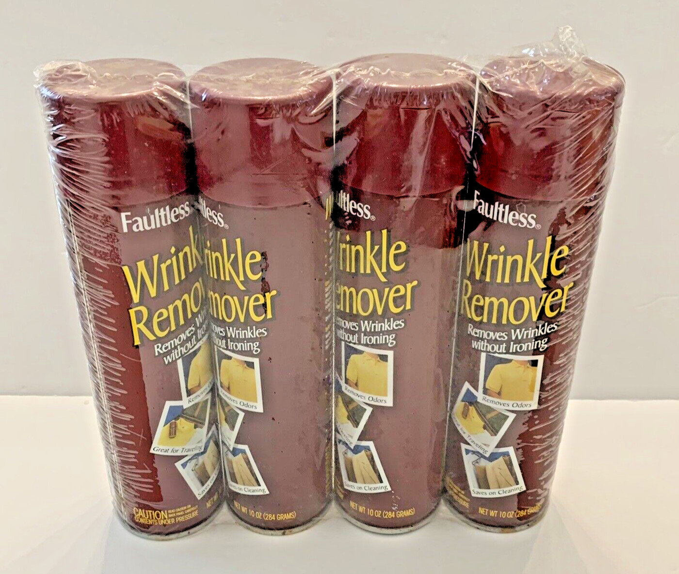 Faultless Wrinkle Remover Spray 10 Oz rare discontinued lot of 4 pk