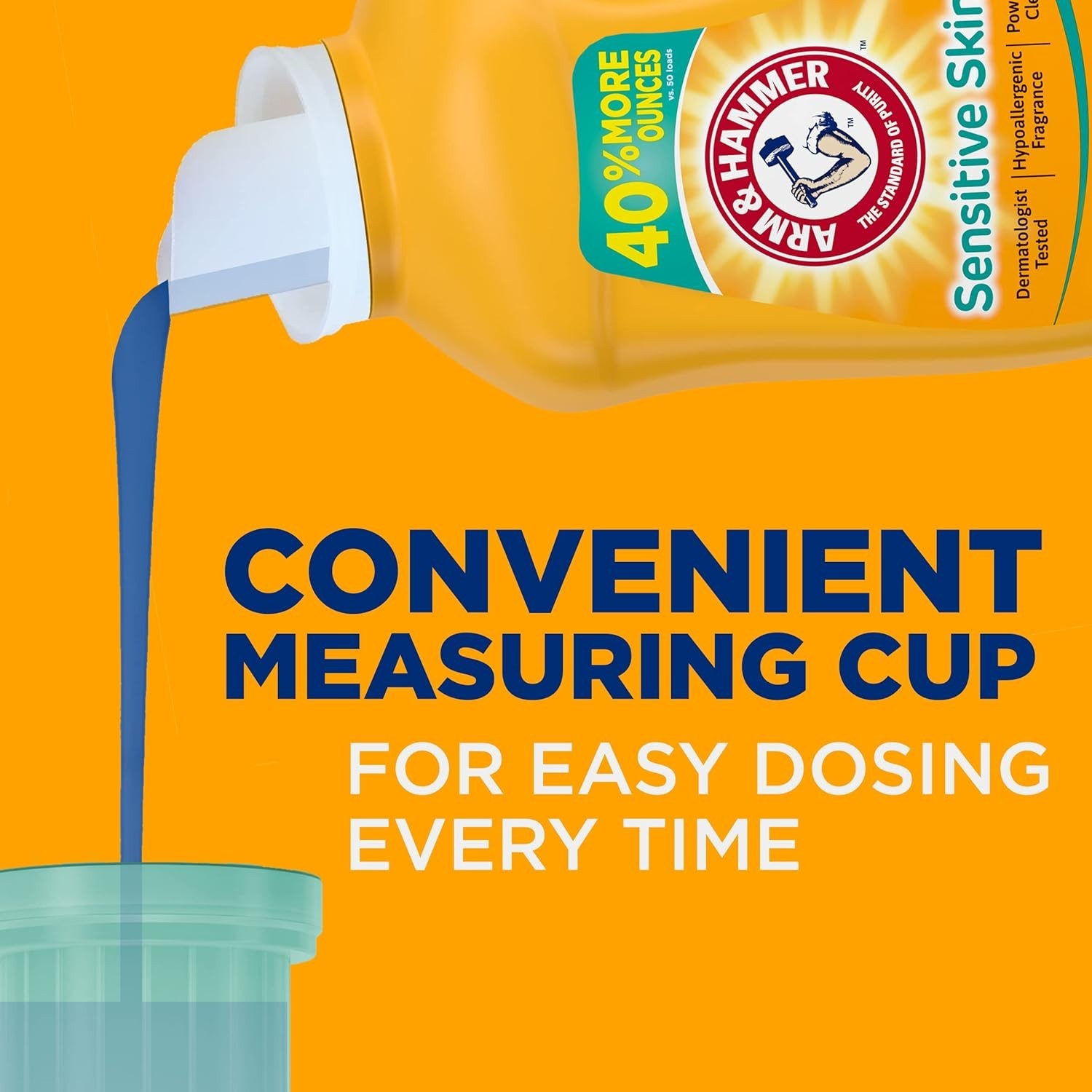 Concentrated Sensitive Skin Detergent, 210 oz, 105 Loads, Dermatologist Tested