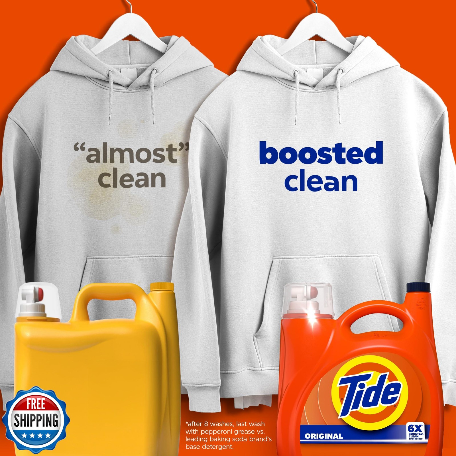 Tide Liquid Laundry Detergent, Original Scent, 126 Loads, 158 fl oz, Boosted