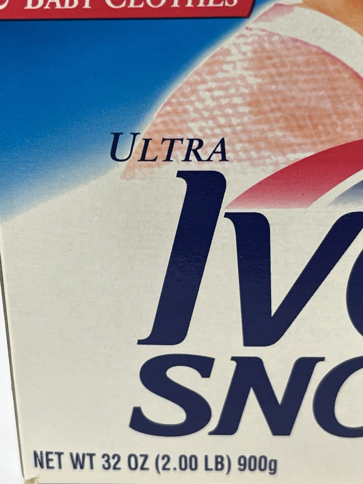 Vintage 1996 Ivory Snow Ultra Powder Detergent 32oz 18 Load NOS Factory Sealed