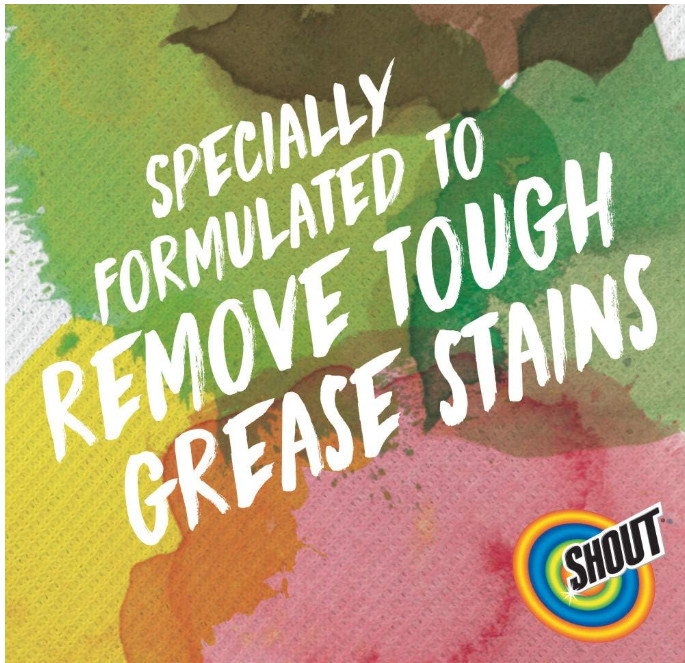 Shout Advanced Grease Busting Foam, Laundry Stain Remover, 18 oz
