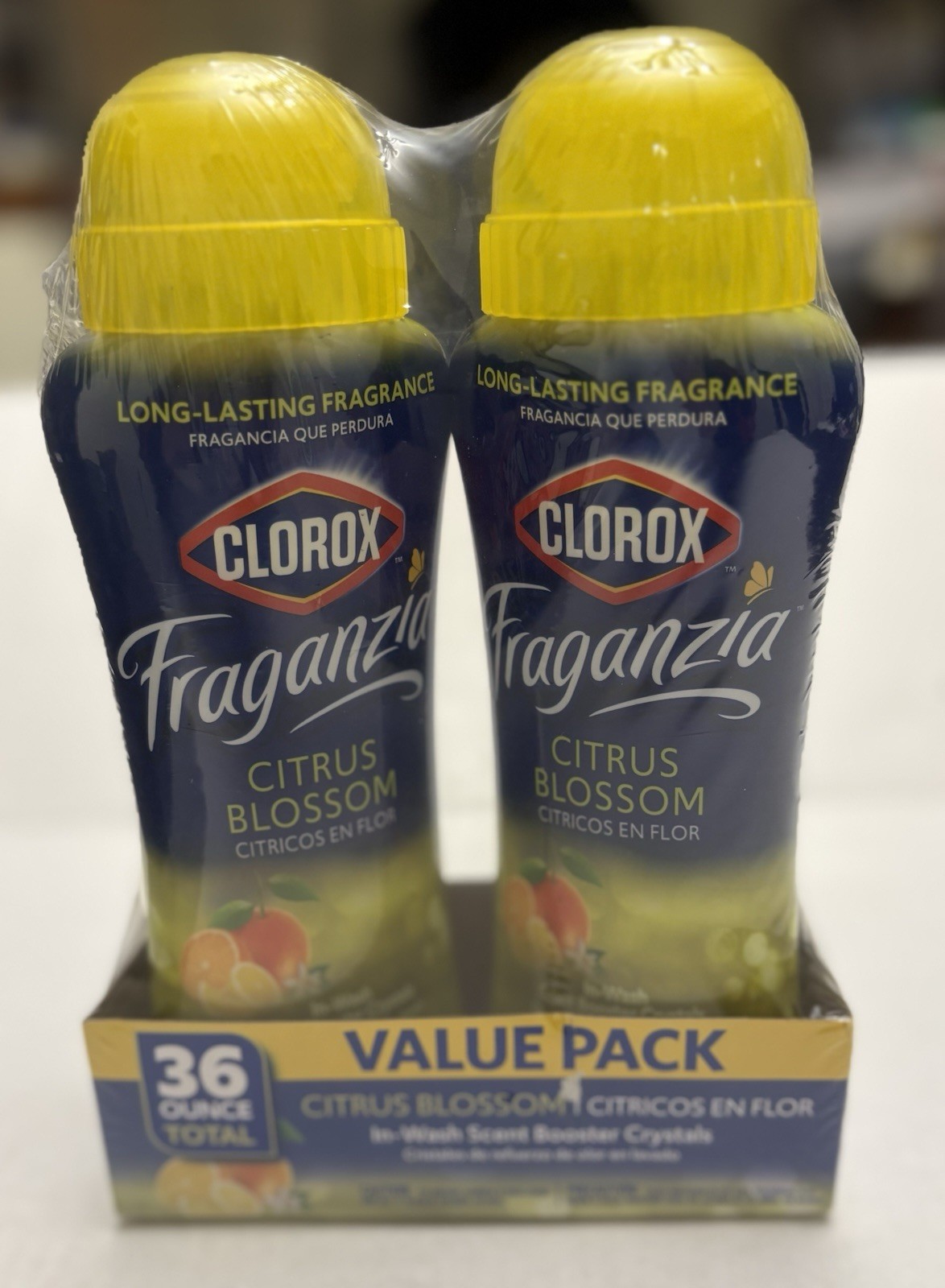 Clorox Fraganzia In Wash Scent Booster Crystals Citrus Blossom 36Oz Total 2 Pack