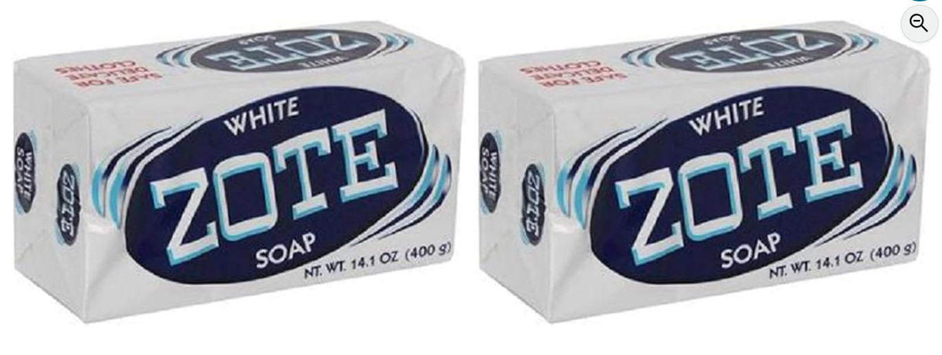 Zote White Laundry Soap Washing Clothes Detergent 14.1 oz -1 Bar