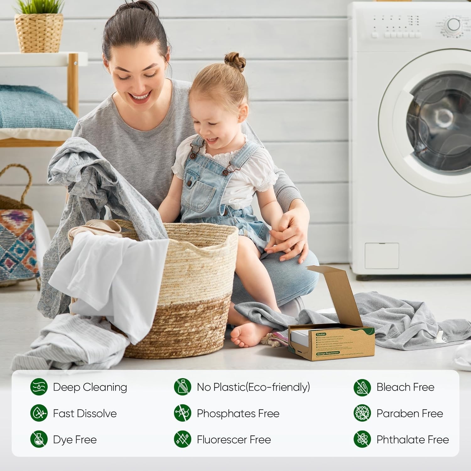 Compact 300 Loads of Eco-Friendly Laundry Strips – Perfect for Travel & Camping
