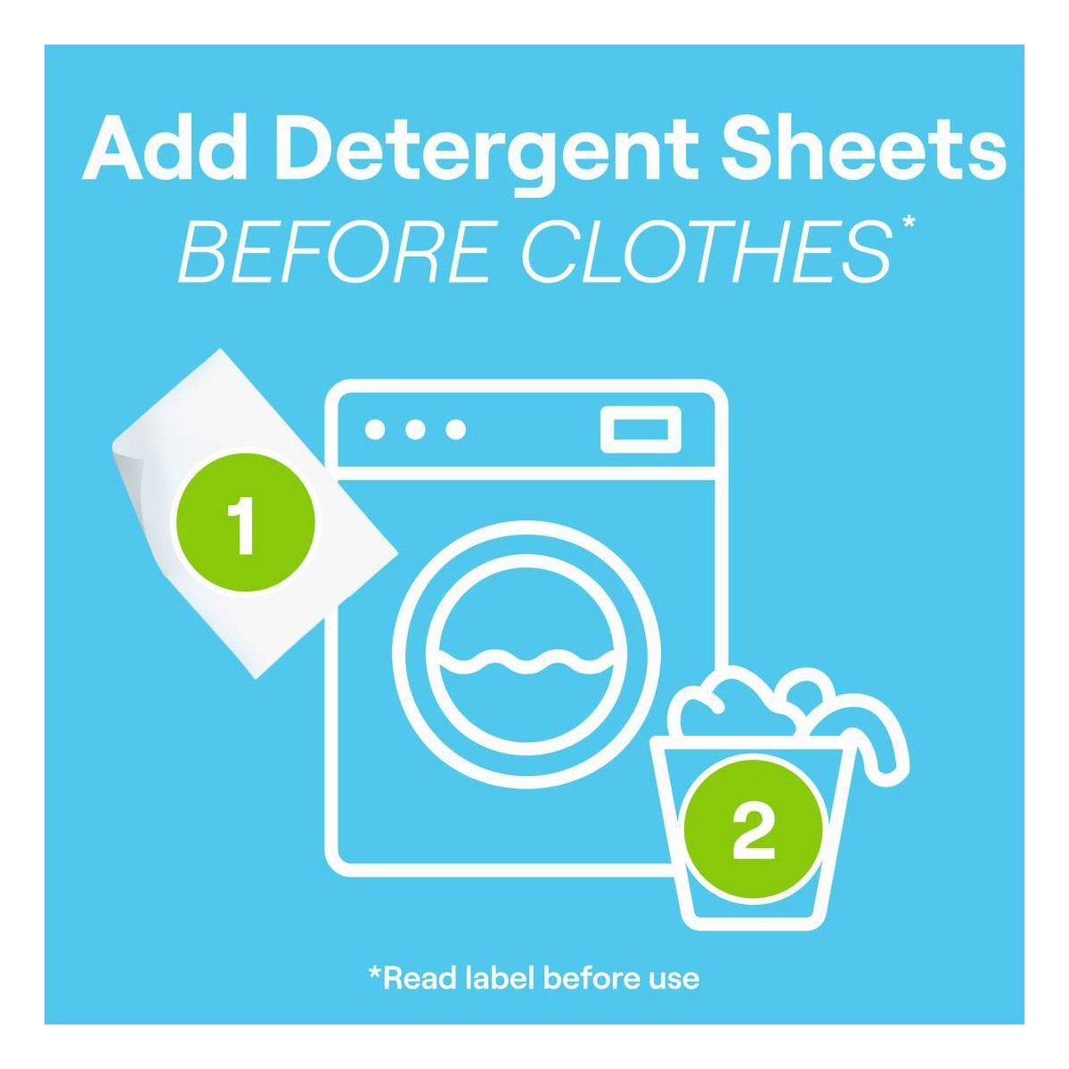 Laundry Detergent Sheets – Free & Clear – 32ct: Dye-Free, Fragrance-Free