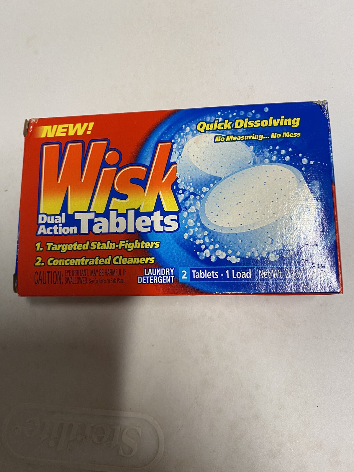 Wisk Dual Action Tablets Travel Detergent Sealed Discontinued