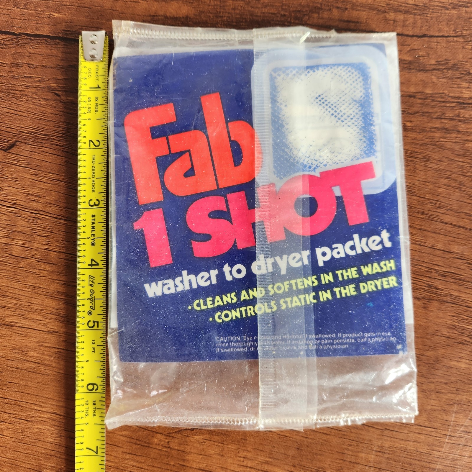 Vintage PROMO Fab 1 Shot Washer to Dryer Laundry Packet Colgate Palmolive NOS