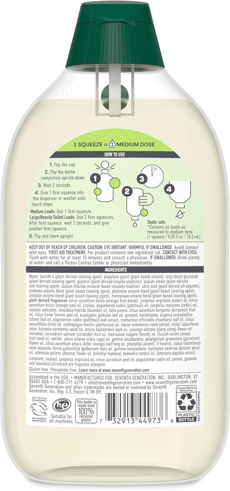 , Laundry Detergent Ultra Power plus Clean Scent, 23.1 Fl Oz