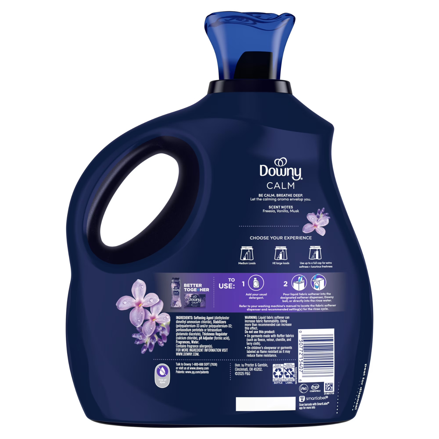 3Pk Downy Ultra Soft Liquid Fabric Softener Calm Lavender Vanilla 93oz 138 Loads