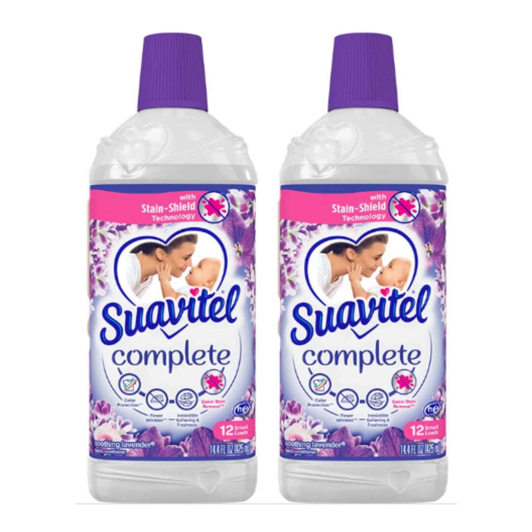Suavitel Complete Fabric Softener – Soothing Lavender Scent, 425ml (Pack of 2)