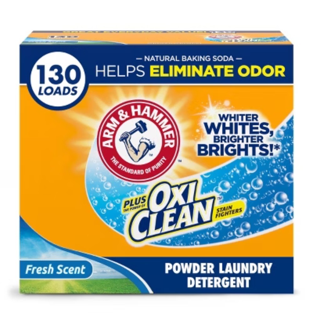 Fresh Scent Plus OxiClean HE Laundry Detergent Powder 130 Loads – 160oz