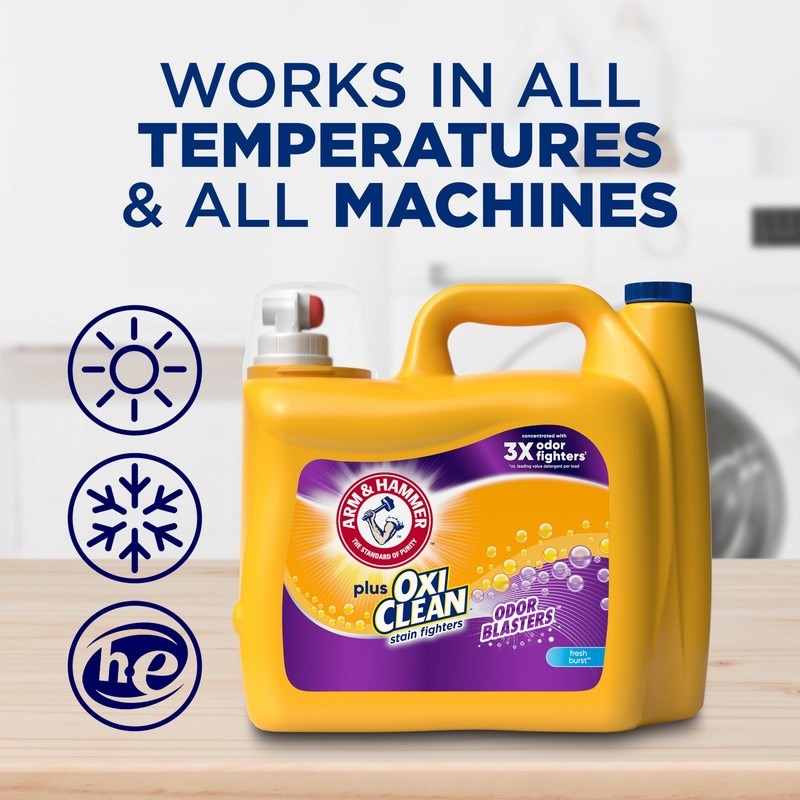 OxiClean Laundry Detergent Odor Blasters Stain Remover Fresh Burst 128 Loads New