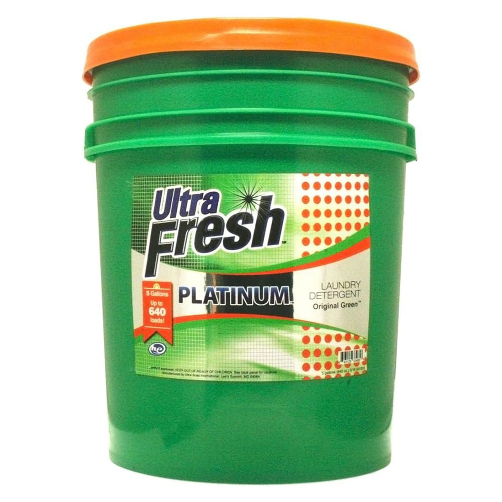 Ultra Fresh 3X Platinum 5 Gallon Laundry Detergent, Up to 640 Loads (5 Pack)