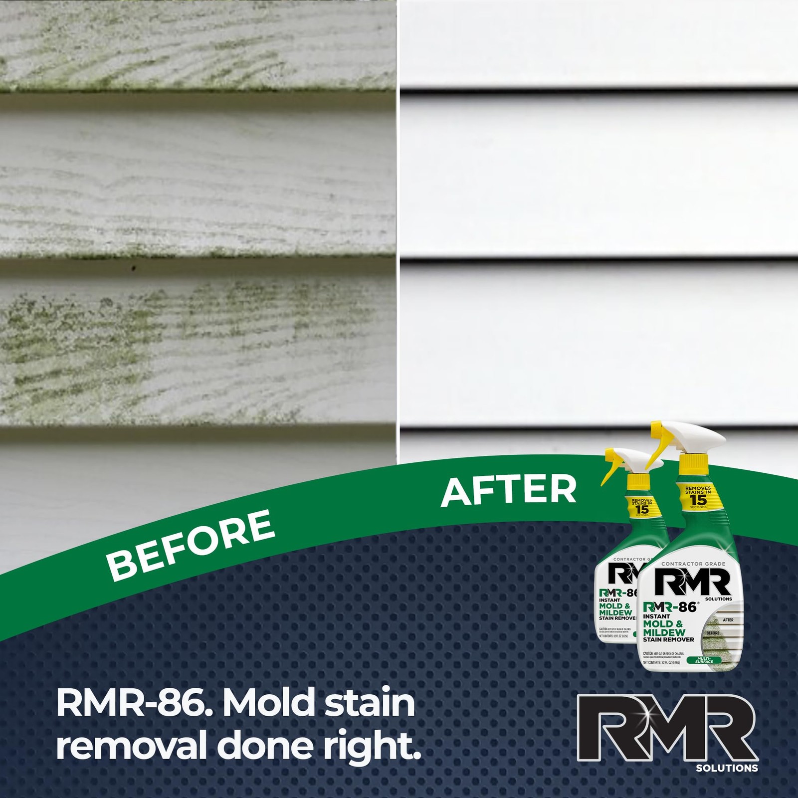 RMR-86 Instant Mold and Mildew Stain Remover Spray – 32 Fl Oz (Pack of 2)