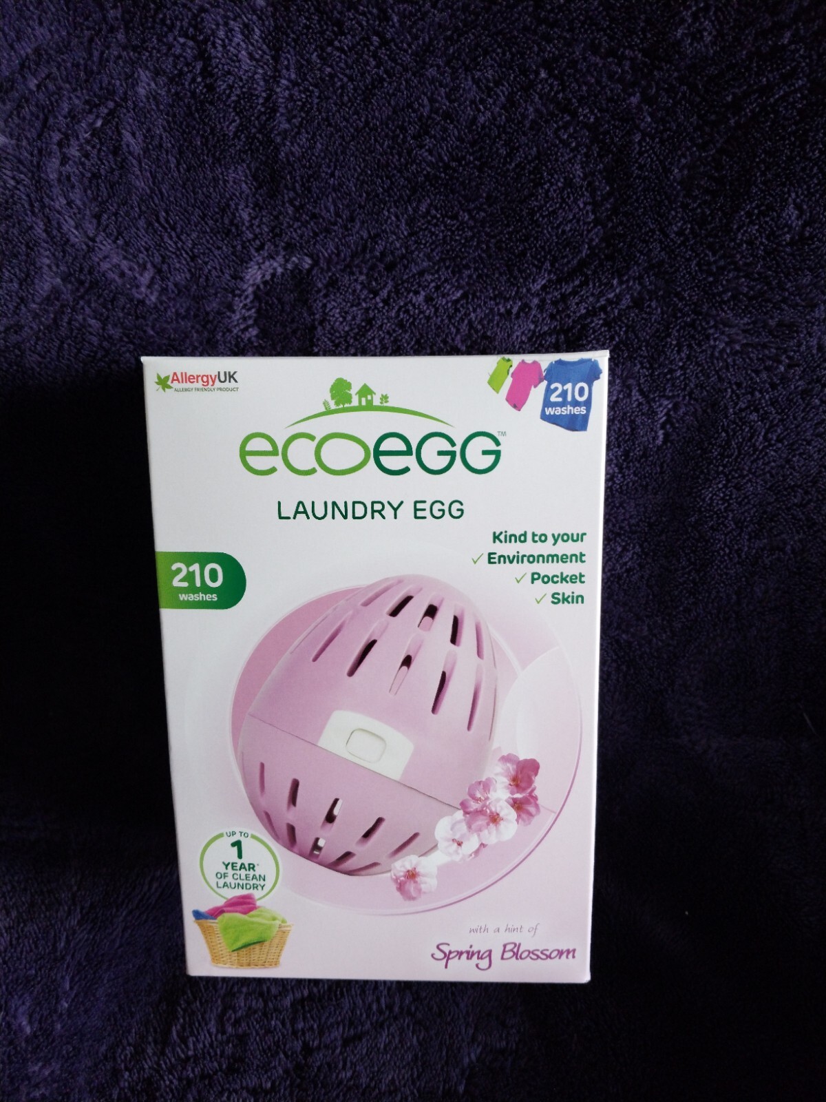 Ecoegg Laundry Egg Spring Blossom 210 Washes Hypoallergenic Chemical Free
