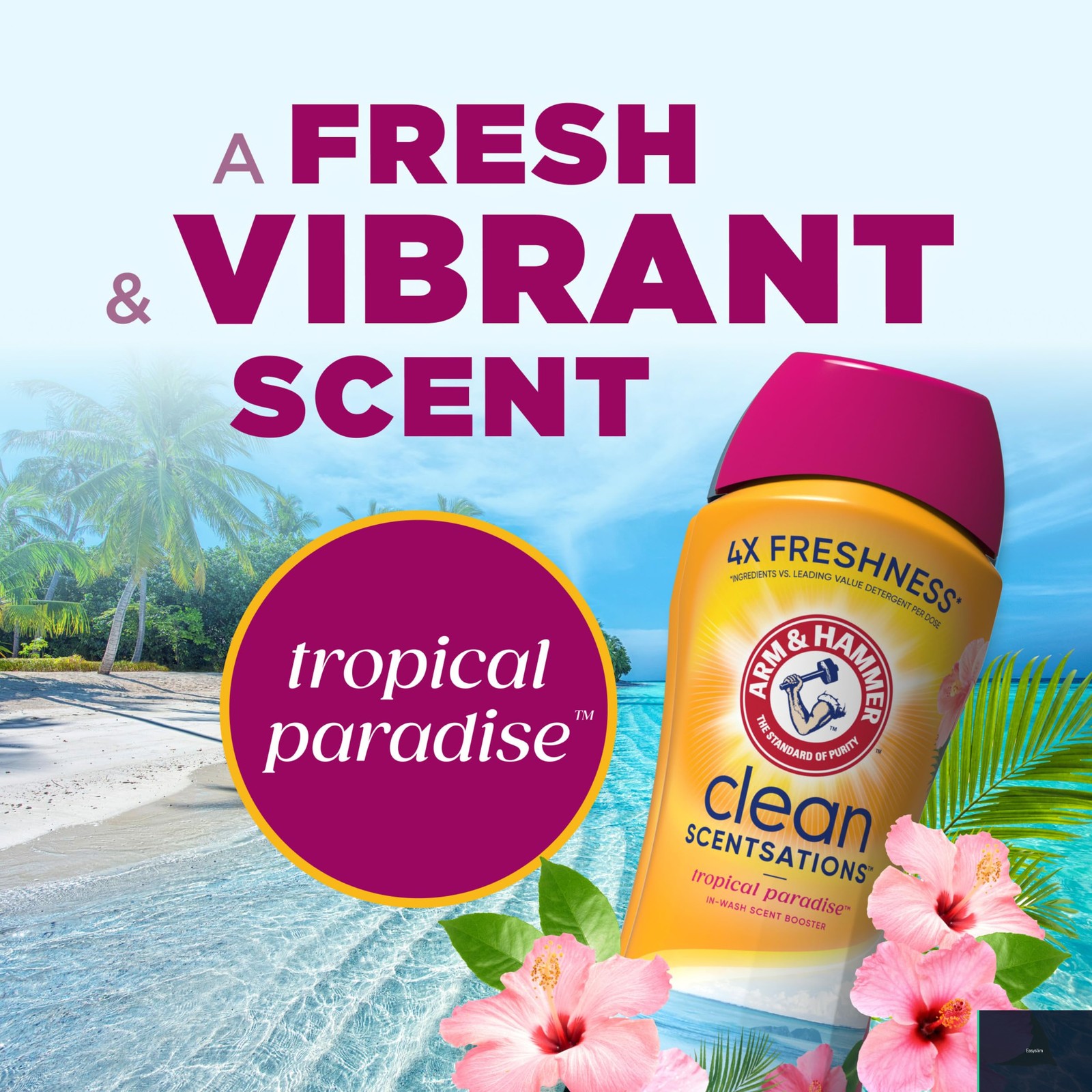 Laundry Scent Booster, Tropical Paradise Scent, 24 oz, HE Compatible