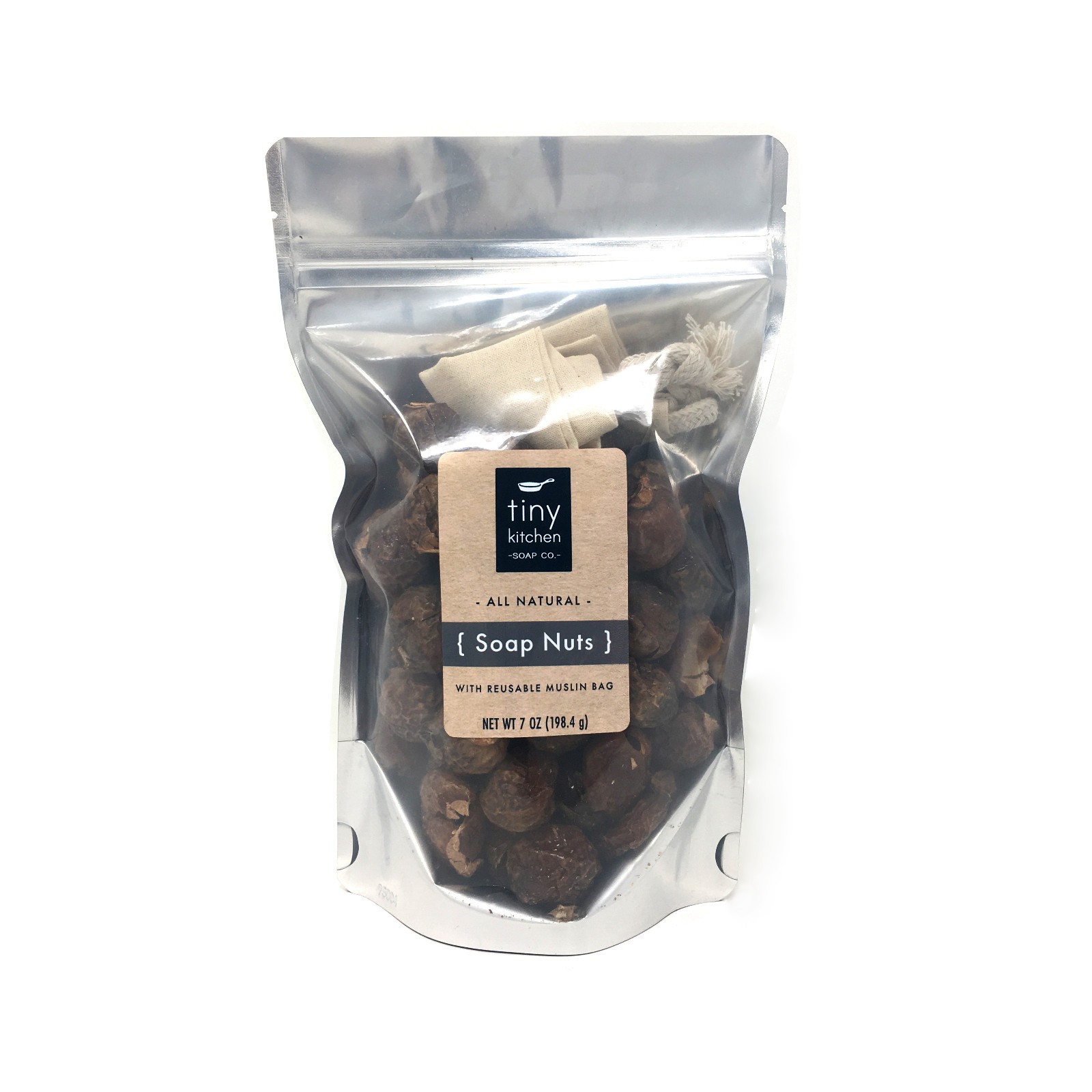 All Natural Laundry Soap Nuts, HE & Septic Safe with Resuable Muslin Bag