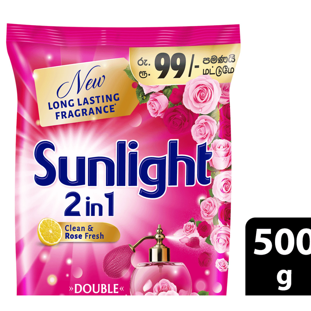 Sunlight Rose Fresh Detergent Soap Powder Washing Laundry Clothes Cleaner 500g