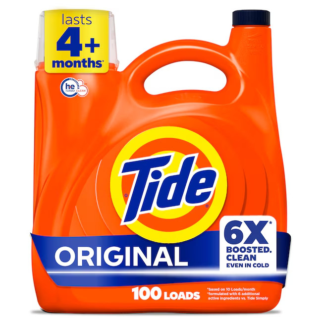 Tide Original HE Liquid Laundry Detergent 132 fl oz 100 Loads – 3 Pack