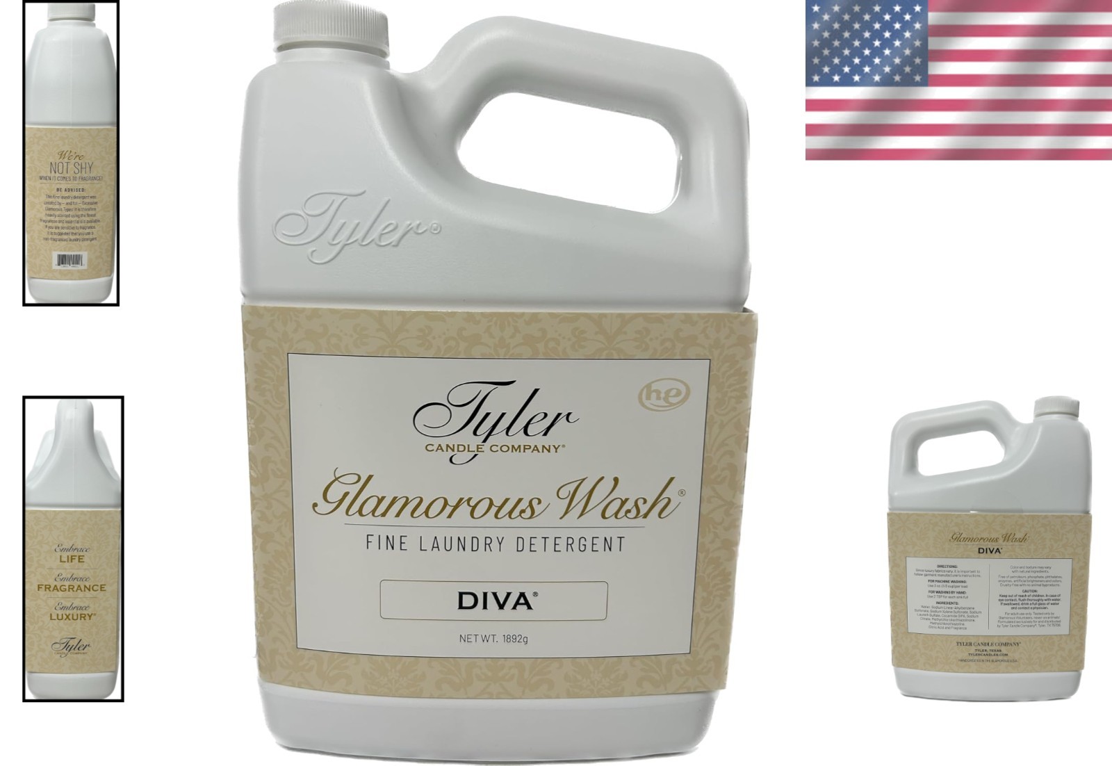 Tyler Glam Wash Liquid Detergent – Diva Scent – 64 Fl Oz