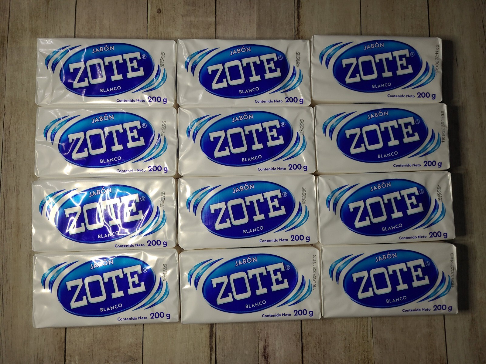 ZOTE white Laundry Soap Washing Clothes 7oz Bars Detergent Kitchen Jabon- 12 PCS